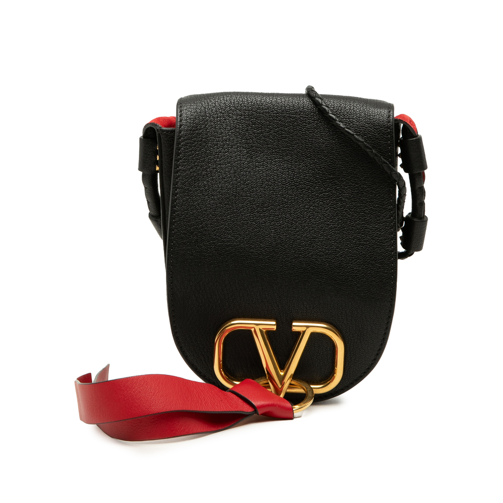 Pre-Loved Valentino Goatskin VRing Crossbody